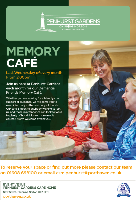 Memory Cafe at Penhurst Gardens