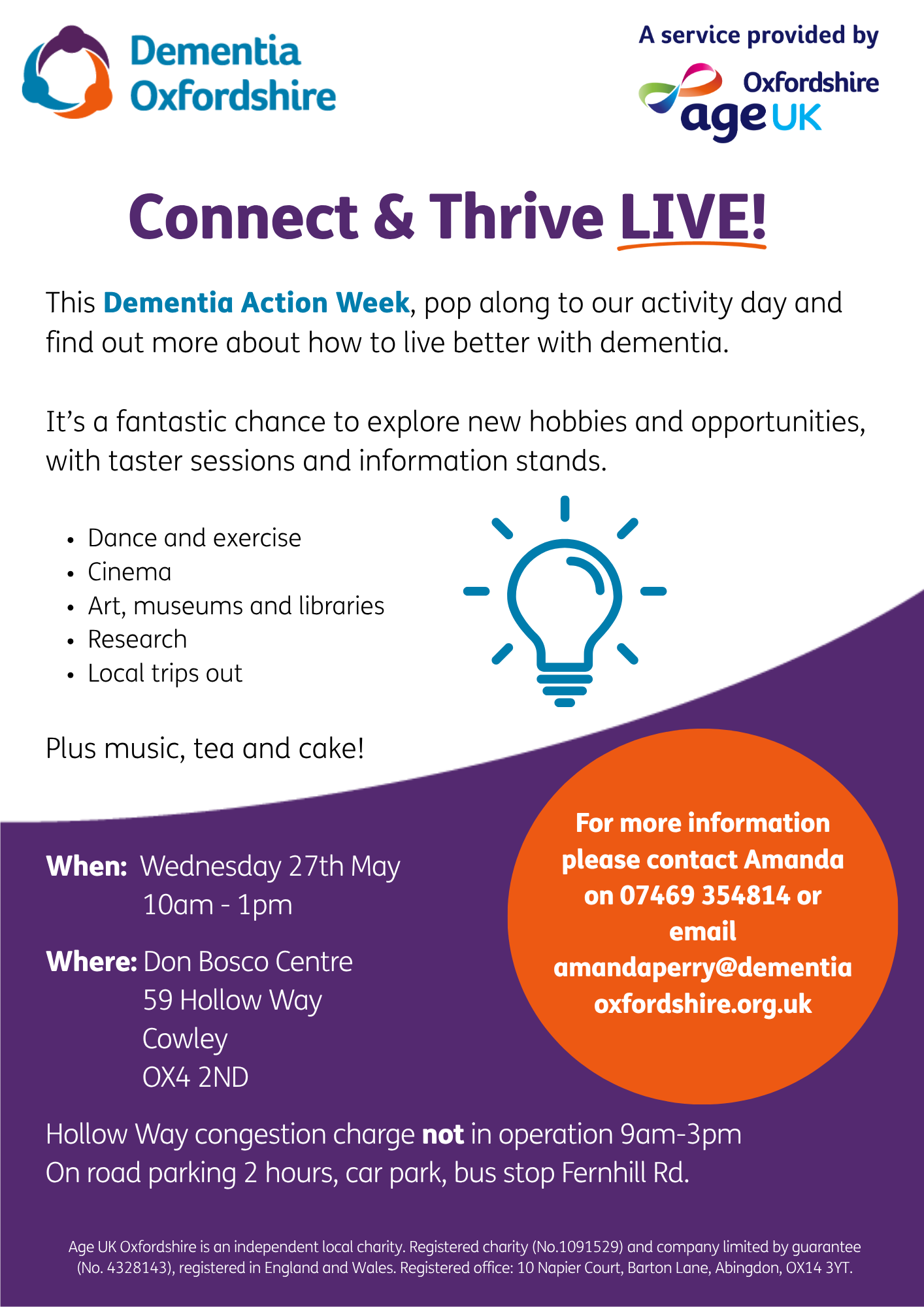 Discover new hobbies and activities at our CONNECT & THRIVE LIVE event ...